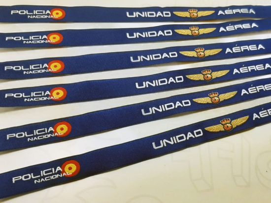 Pulsera tejida policia unidad aerea